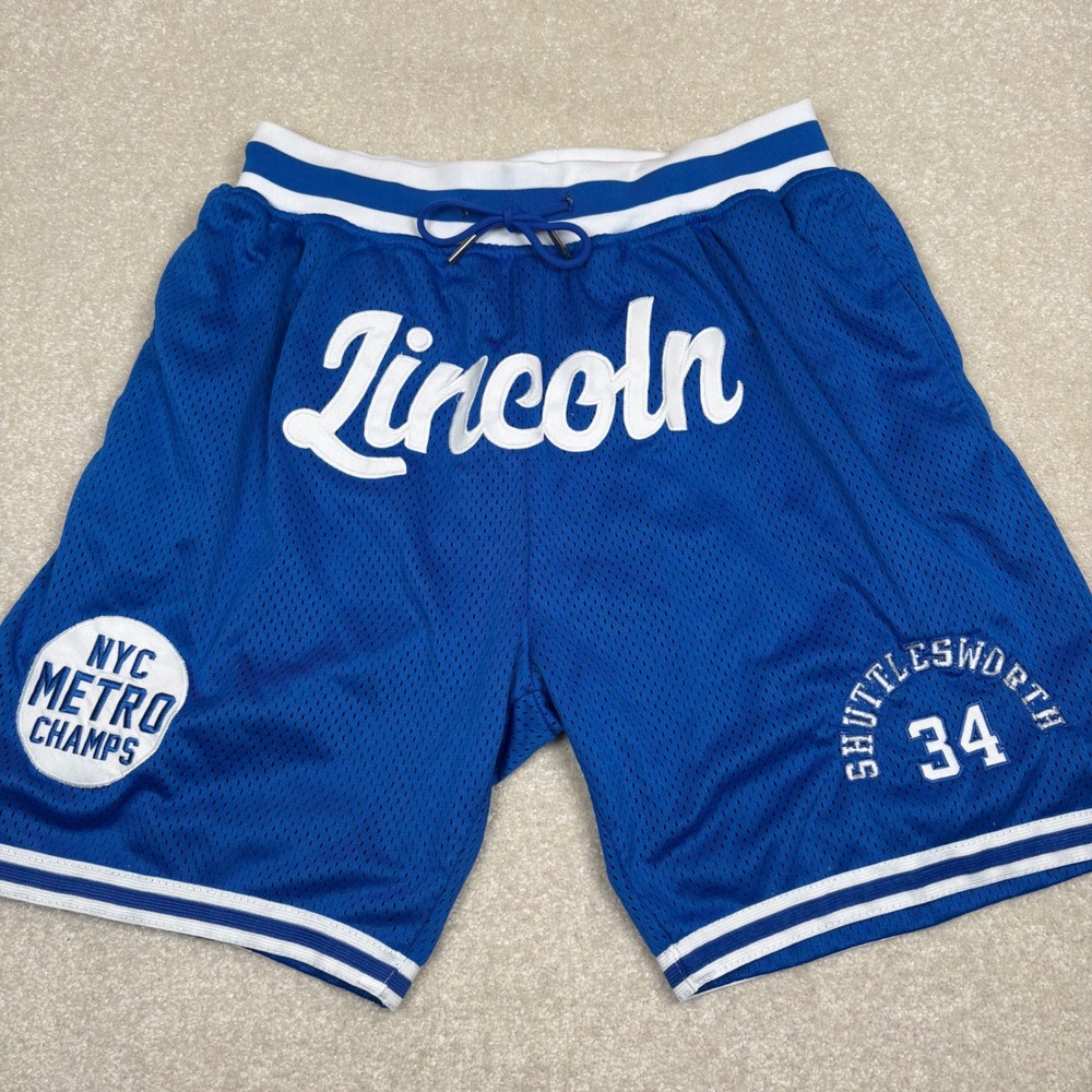 Headgear Classics Jesus Shuttlesworth Lincoln He Got Game Shorts Blue Mens L